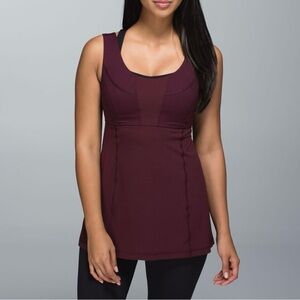 LULULEMON Bordeaux Drama Burgundy Purple Wrappers Delight Workout Tank Top